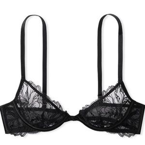 32 DDD Victoria’s Secret lingerie, mesh, unlined, black, fits a DD never worn